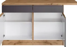 KOCHSTATION Kücheninsel »KS-Riesa« Breite 153 cm, Tiefe 100 cm, MDF-Fronten