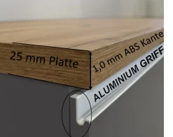 KOCHSTATION Kücheninsel »KS-Sole« Breite 125 cm, mit 2 Türen