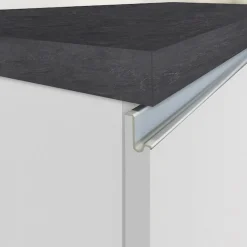 KOCHSTATION Kücheninsel »KS-Sole, Kochinsel, Küchenarbeitsblock, Arbeitsinsel, Made in Italy« Breite 167,5 cm, 2 Apothekerauszüge, 2 Essplätze, 1 offenes Regal