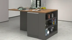 KOCHSTATION Kücheninsel »KS-Sole« Breite 160 cm, 2 Türen, 4 offene Fächer