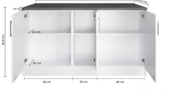 KOCHSTATION Kücheninsel »KS-Toronto« Breite 153 cm, MDF-Fronten, Flaschenregal