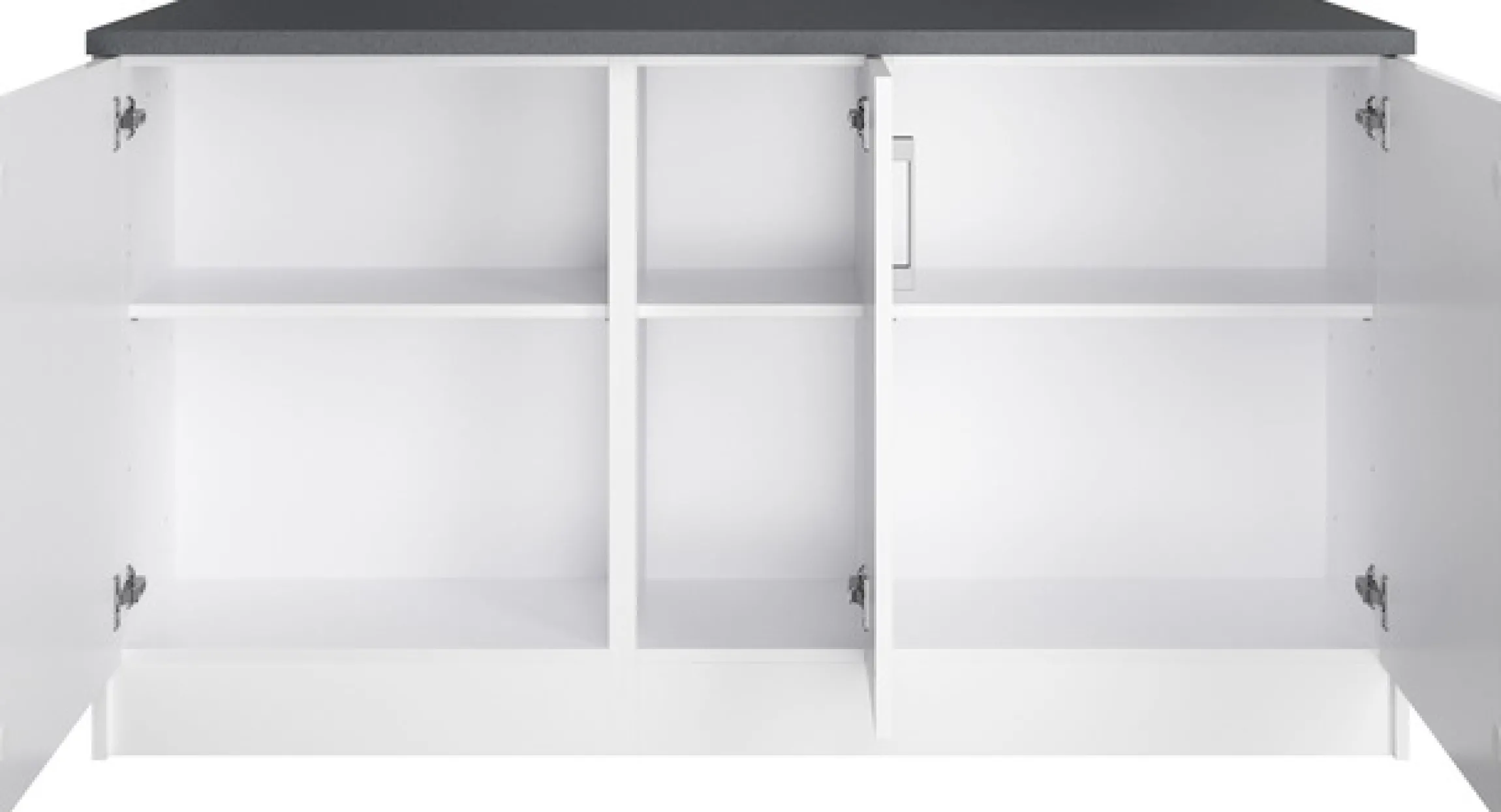 KOCHSTATION Kücheninsel »KS-Toronto« Breite 153 cm, MDF-Fronten, Flaschenregal