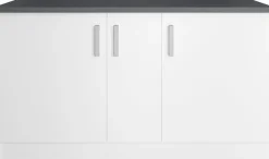 KOCHSTATION Kücheninsel »KS-Toronto« Breite 153 cm, MDF-Fronten, Flaschenregal
