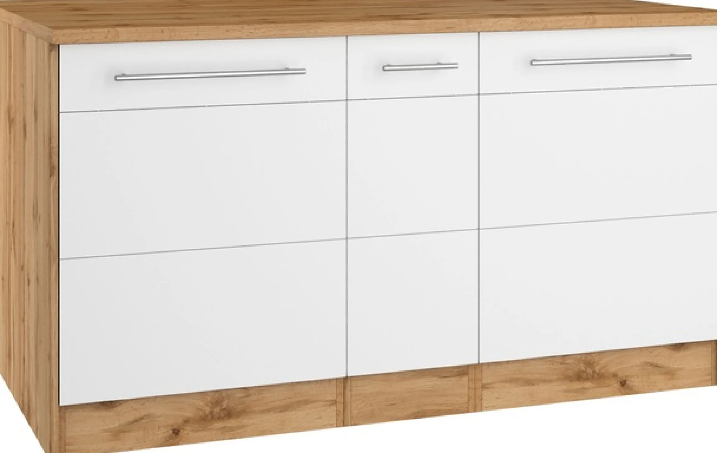 KOCHSTATION Kücheninsel »KS-Wien« Breite 153 cm, MDF-Fronten, Flaschenregal