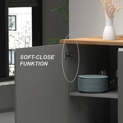 KOCHSTATION Kücheninsel »Sole,Kochinsel,Küchenarbeitsblock,Inselküche,Arbeitsinsel« Breite 160 cm mit 2 Türen,4 Fächer, Arbeitsplatte, Aluminiumgriff