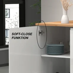 KOCHSTATION Kücheninsel »Sole,Kochinsel,Küchenarbeitsblock,Inselküche,Arbeitsinsel« Breite 160 cm mit 2 Türen,2 Schubkästen, Aluminiumgriff