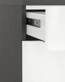 KOCHSTATION Küchenzeile »KS-Brindisi Breite 340 cm« wahlweise mit E-Geräten und Induktion, mit MDF-Fronten und Regal
