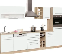 KOCHSTATION Küchenzeile »KS-Eton« mit E-Geräten, Breite 300 cm