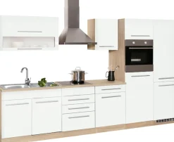 KOCHSTATION Küchenzeile »KS-Eton« ohne E-Geräte, Breite 330 cm