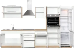 KOCHSTATION Küchenzeile »KS-Eton« ohne E-Geräte, Breite 330 cm