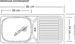 KOCHSTATION Küchenzeile »KS-Lagos« Breite 240 cm,wahlweise mit E-Geräten, Spüle in edelstahl oder schwarz