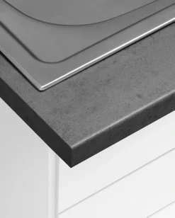 KOCHSTATION Küchenzeile »KS-Luhe« 390 cm breit, wahlweise mit oder ohne E-Geräten, gefräste MDF-Fronten