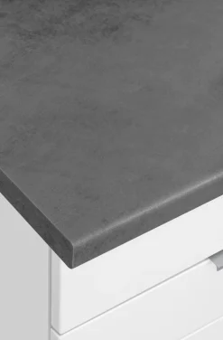 KOCHSTATION Küchenzeile »KS-Luhe« 300 cm breit, wahlweise mit oder ohne E-Geräten, gefräste MDF-Fronten