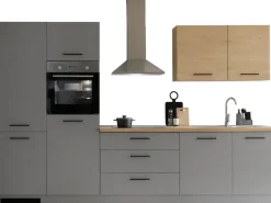 KOCHSTATION Küchenzeile »KS-Malfi« Breite 320cm, wahlweise mit E-Geräten, Arbeitsplatte 38mm Stärke