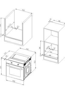 KOCHSTATION Küchenzeile »KS-Mailand« Breite 370 cm, mit E-Geräten, MDF Fronten