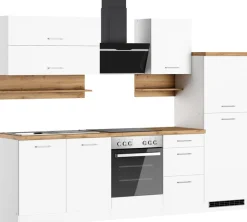 KOCHSTATION Küchenzeile »KS-Milan« 270 cm breit, robuste Metallauszüge, viel Stauraum