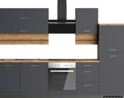 KOCHSTATION Küchenzeile »KS-Milan« 280 cm breit, robuste Metallauszüge, viel Stauraum