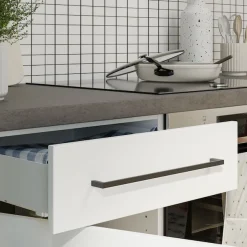KOCHSTATION Küchenzeile »KS-Nova« Breite 220 cm, wahlweise mit Hanseatic-E-Geräten