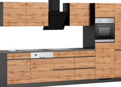 KOCHSTATION Küchenzeile »KS-Riesa« Stellbreite 330 cm, wahlweise mit Induktionskochfeld