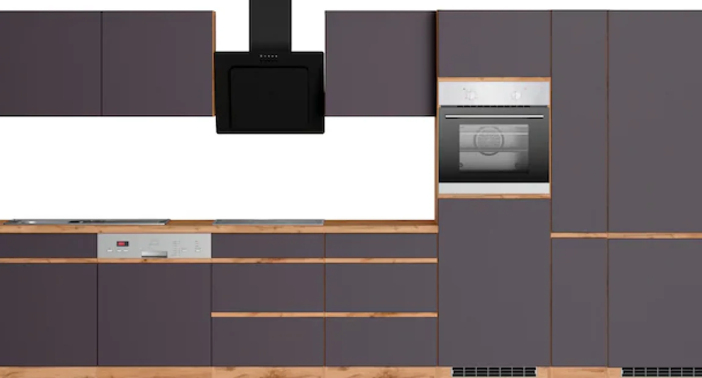 KOCHSTATION Küchenzeile »KS-Riesa« Stellbreite 390 cm, ohne E-Geräte