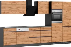 KOCHSTATION Küchenzeile »KS-Riesa« Stellbreite 360 cm, wahlweise mit Induktionskochfeld