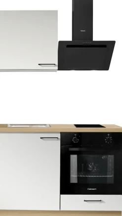 KOCHSTATION Küchenzeile »KS-Solmera« Breite 120cm, vormontiert, inkl. Tisch, wahlweise mit E-Geräten