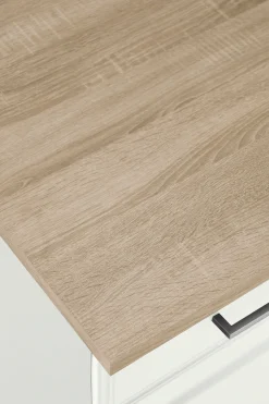 KOCHSTATION Küchenzeile »KS-Stockholm – Küche mit hochwertiger und detailreicher Landhausfront« Breite 220 cm, wahlweise mit E-Geräten,mit MDF-Fronten