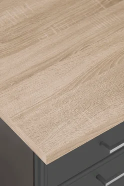KOCHSTATION Küchenzeile »KS-Stockholm – Küche mit hochwertiger und detailreicher Landhausfront« Breite 330 cm, wahlweise mit E-Geräten,mit MDF-Fronten
