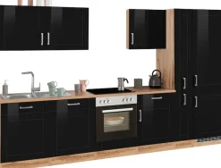 KOCHSTATION Küchenzeile »KS-Tinnum« ohne E-Geräte, Breite 330 cm