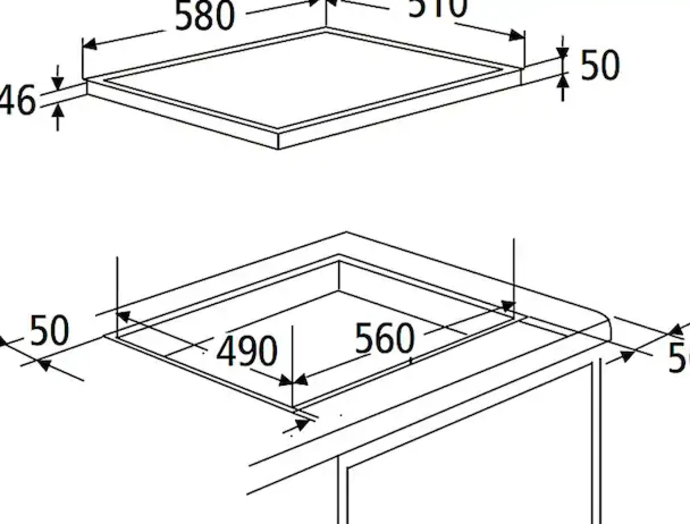 KOCHSTATION Küchenzeile »KS-Tulsa« mit E-Geräten, Breite 300 cm, schwarze Metallgriffe, MDF Fronten