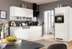 KOCHSTATION Küchenzeile »KS-Virginia,neu in verbesserter Ausführung« Arbeitsplatte 38 mm stark, Stauraum, Softclose,Breite 330 cm, Soft-Close, ohne E-Geräte