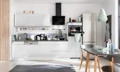 KOCHSTATION Küchenzeile »KS-Virginia,neu in verbesserter Ausführung« Arbeitsplatte 38 mm stark, Stauraum, Softclose,Breite 300 cm, Soft-Close, wahlweise mit E-Geräten