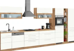 KOCHSTATION Küchenzeile »KS-Wien« Breite 440 cm, wahlweise mit E-Geräten und Induktion
