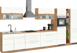 KOCHSTATION Küchenzeile »KS-Wien« Breite 430 cm, wahlweise mit E-Geräten und Induktion