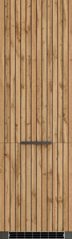 KOCHSTATION Kühlumbauschrank »KS-Lagos« Breite/Höhe 60/200 cm, mit 2 Türen und 1 offenen Nische
