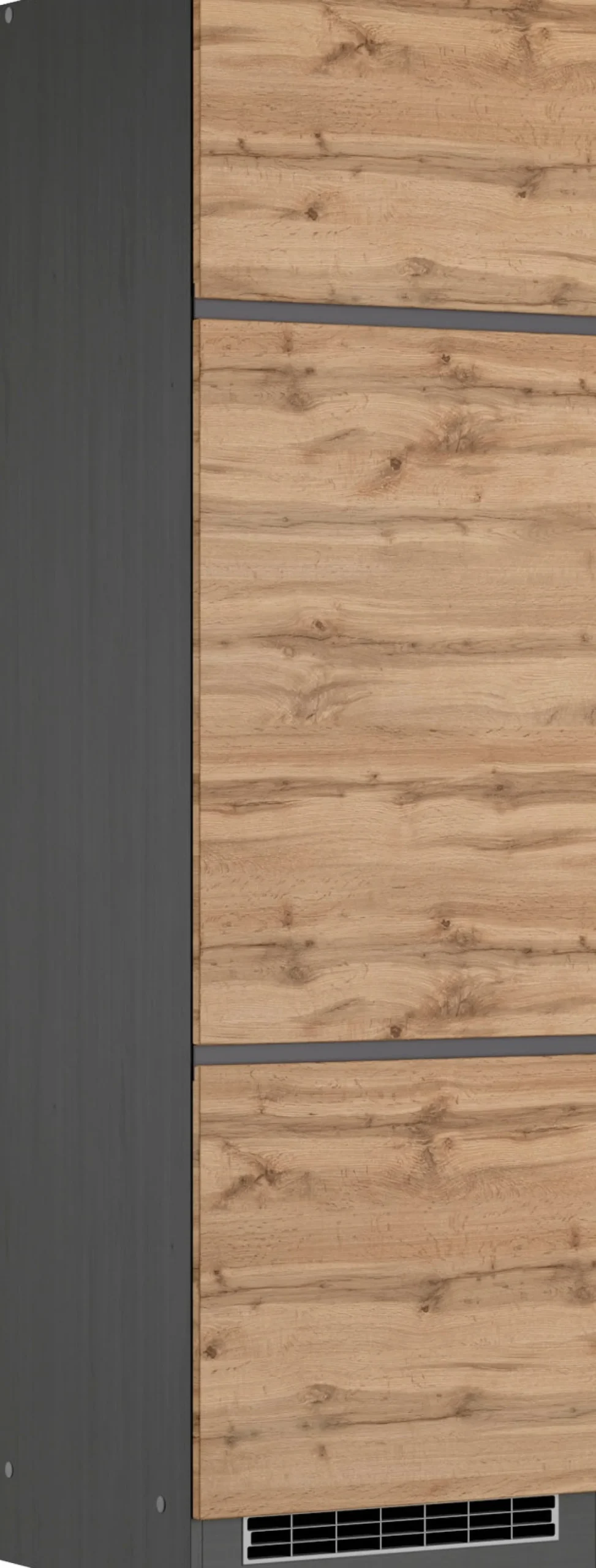 KOCHSTATION Kühlumbauschrank »KS-Riesa« Breite 60 cm, MDF-Fronten