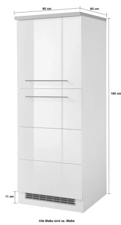 KOCHSTATION Kühlumbauschrank »KS-Wien« 60 cm breit, für Einbaukühlschrank
