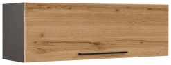 KOCHSTATION Klapphängeschrank »KS-Tulsa« 100 cm breit, mit 1 Klappe, schwarzer Metallgriff, MDF Front