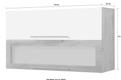 KOCHSTATION Klapphängeschrank »KS-Wien« Breite 110 cm
