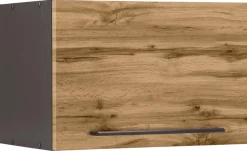 KOCHSTATION Klapphängeschrank »KS-Tulsa« 50 cm breit, mit 1 Klappe, schwarzer Metallgriff, MDF Front