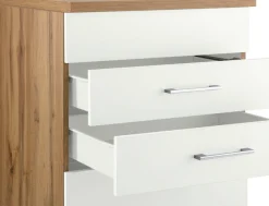 KOCHSTATION Kochfeldumbauschrank »KS-Colmar« 60 cm, mit Metallgriff, 2 Schubkästen und 1 Auszug