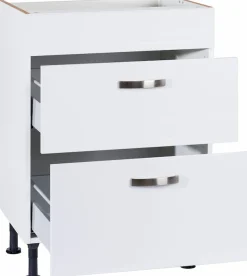 KOCHSTATION Kochfeldumbauschrank »Cara« Breite 60 cm, mit Vollauszügen und Soft-Close-Funktion