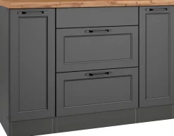 KOCHSTATION Kochfeldumbauschrank »KS-Lana« Breite 120 cm
