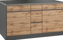 KOCHSTATION Kochinsel »KS-Riesa« Breite 153 cm, Tiefe 100 cm, MDF-Fronten