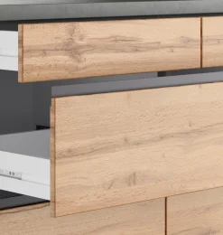KOCHSTATION Kochinsel »KS-Riesa« Breite 153 cm, Tiefe 100 cm, MDF-Fronten