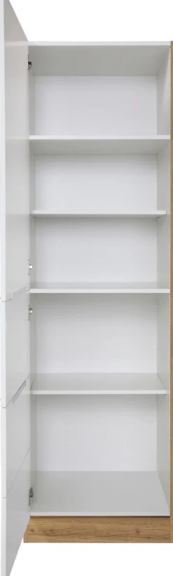 KOCHSTATION Seitenschrank »KS-Brindisi« 60 cm breit, 200 cm hoch, viel Stauraum