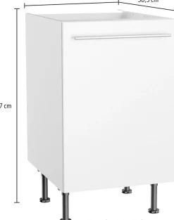 KOCHSTATION Spülenschrank »KS-Bern2« Breite 50 cm, 1 Tür
