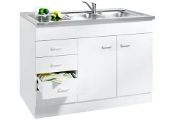 KOCHSTATION Spülenschrank »KS-Elster« Breite 120 cm