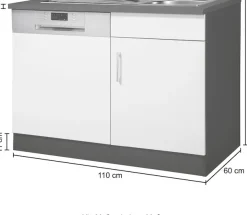 KOCHSTATION Spülenschrank »KS-Paris«