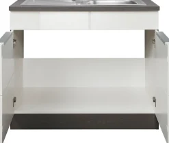 KOCHSTATION Spülenschrank »KS-Brindisi« 100 cm breit, inklusive Einbauspüle